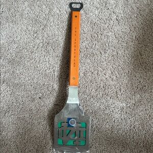 Stainless Steel BBQ Spatula with Orange Handle